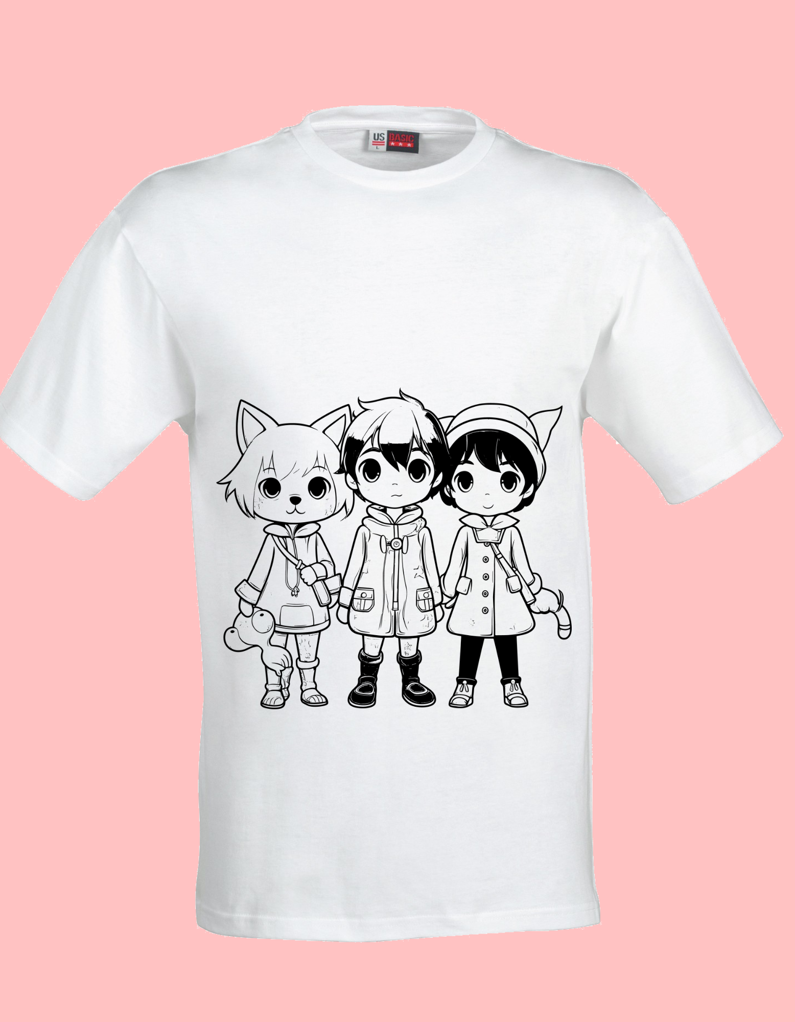 Anime Coloring T-Shirt