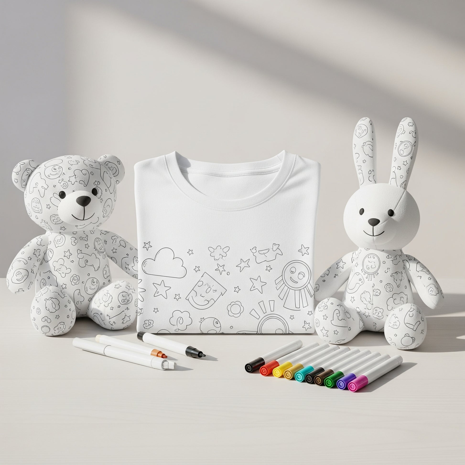 Colour It Yourself - Soft Toy + Tee Combo Kit