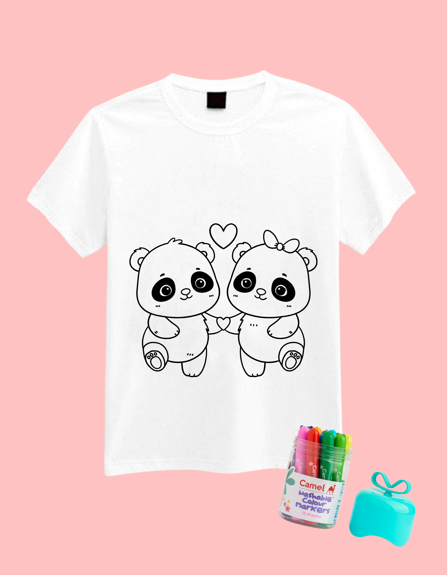 Panda Coloring T-Shirt