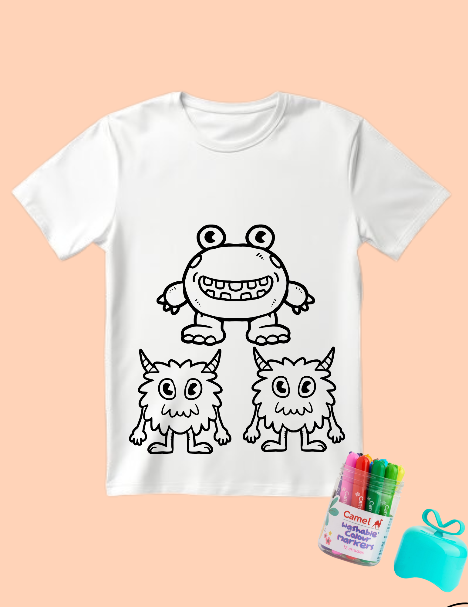 Monsters Coloring T-Shirt