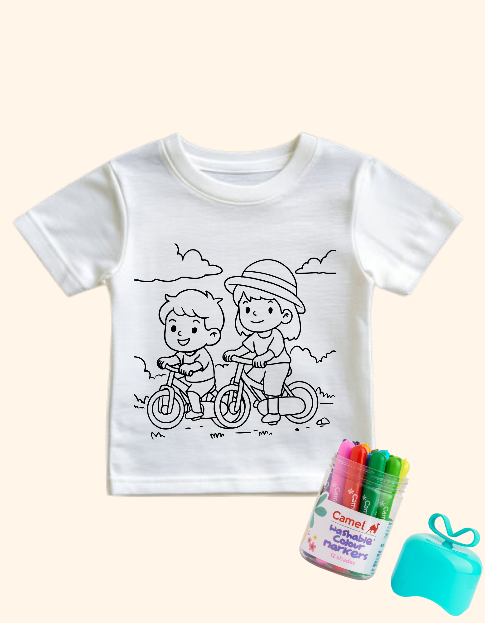Bicycle  Coloring T-Shirt