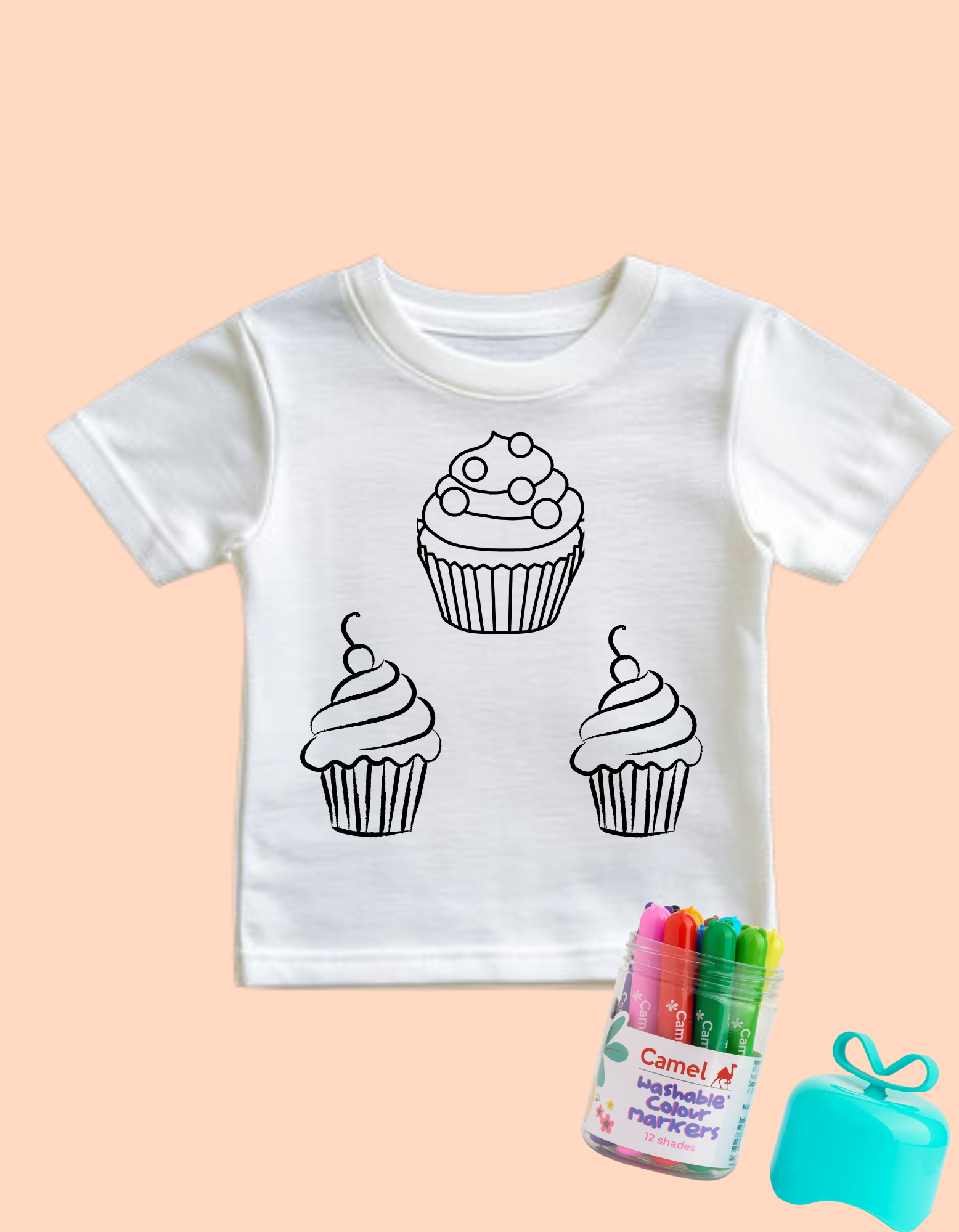 Cupcakes designed T-shirt